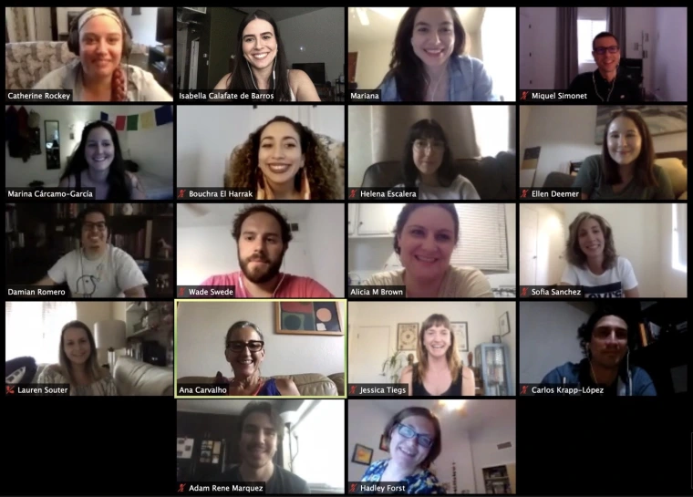screen grab of a Zoom meeting