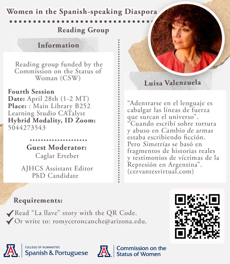 fourth session of the Women in the Spanish-speaking Diaspora Reading Group