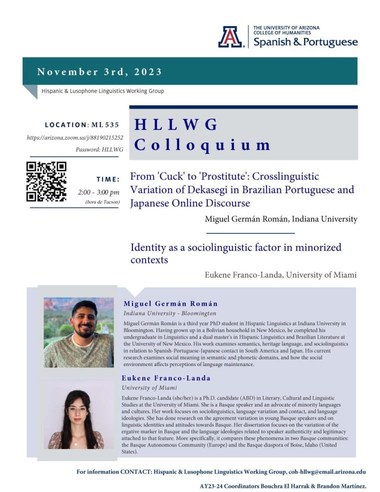 HLLWG Colloquium EVENT