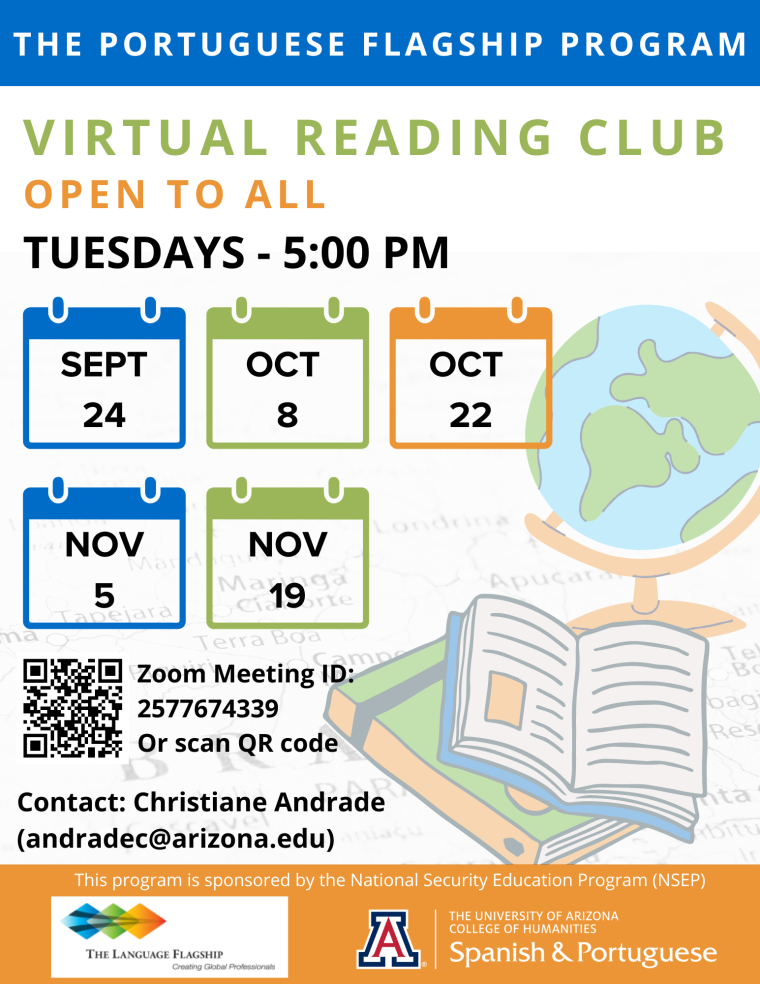 Virtual Reading Club Flyer